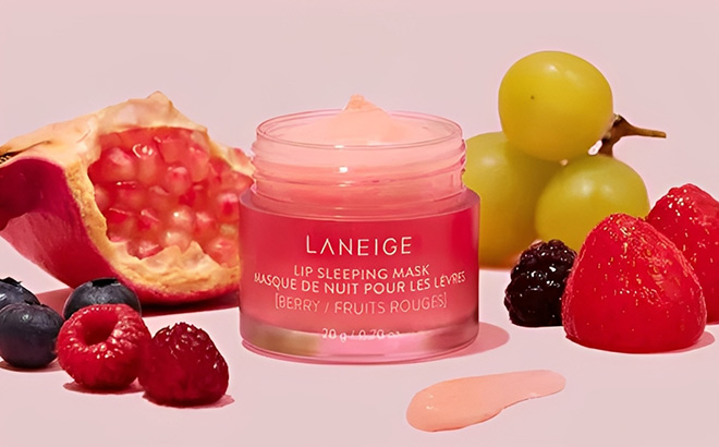 Laneige Lip Sleeping Mask Intense Hydration with Vitamin C on the Table